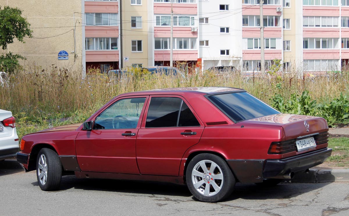 Удмуртия, № Т 348 НЕ 43 — Mercedes-Benz (W201) '82-93