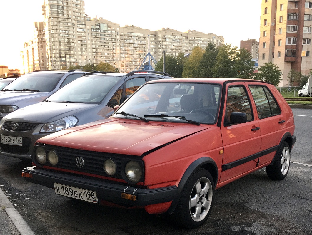 Санкт-Петербург, № К 189 ЕК 198 — Volkswagen Golf (Typ 19) '83-92