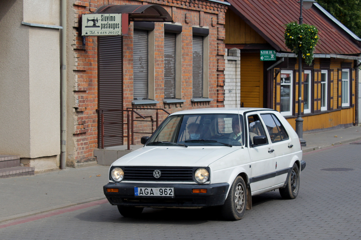 Литва, № AGA 962 — Volkswagen Golf (Typ 19) '83-92