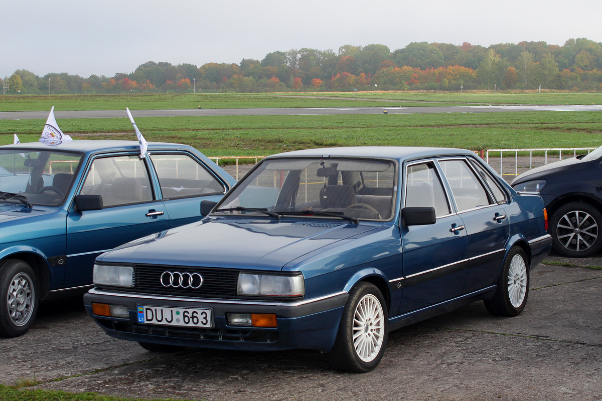 Литва, № DUJ 663 — Audi 90 (B2) '84-86; Литва — Retro mugė 2021 ruduo