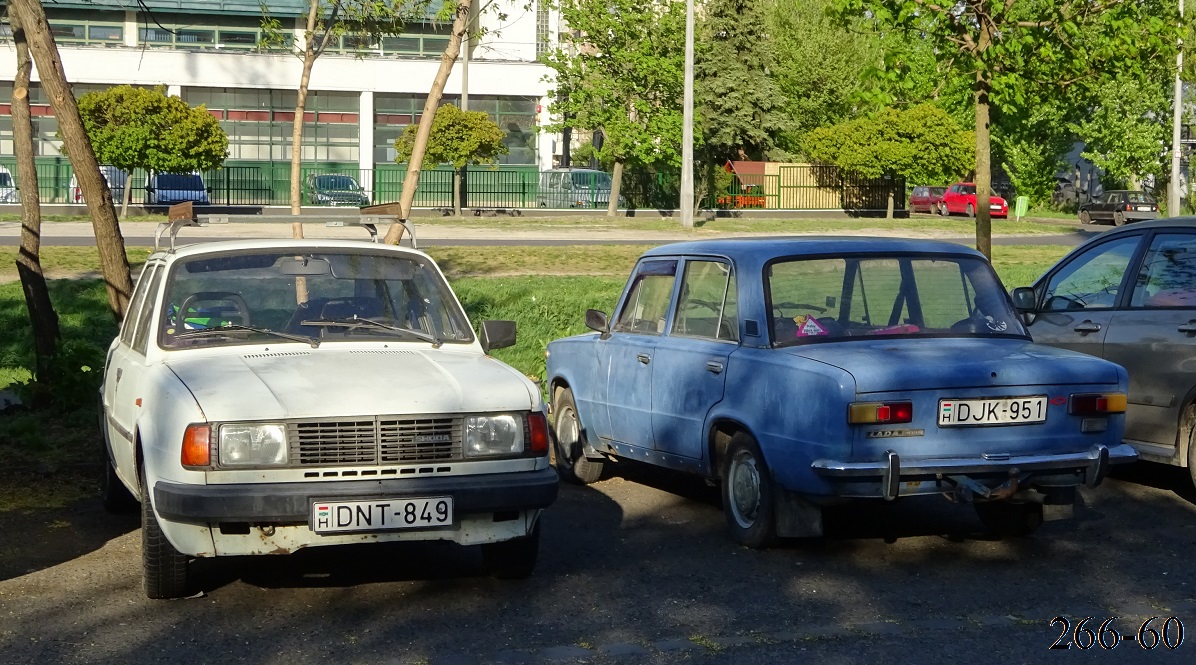 Венгрия, № DNT-849 — Škoda 105/120/125 '76-90; Венгрия, № DJK-951 — ВАЗ-21013 '77-88