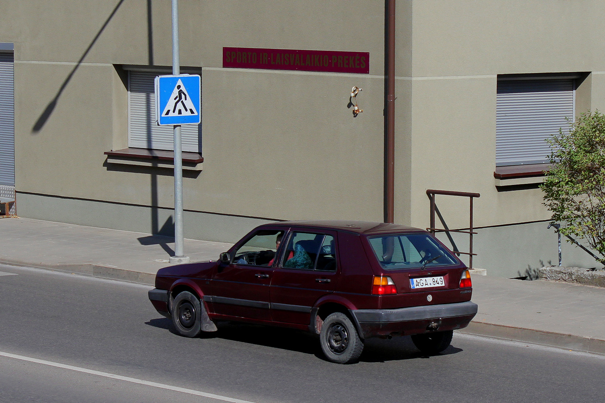 Литва, № AGA 849 — Volkswagen Golf (Typ 19) '83-92