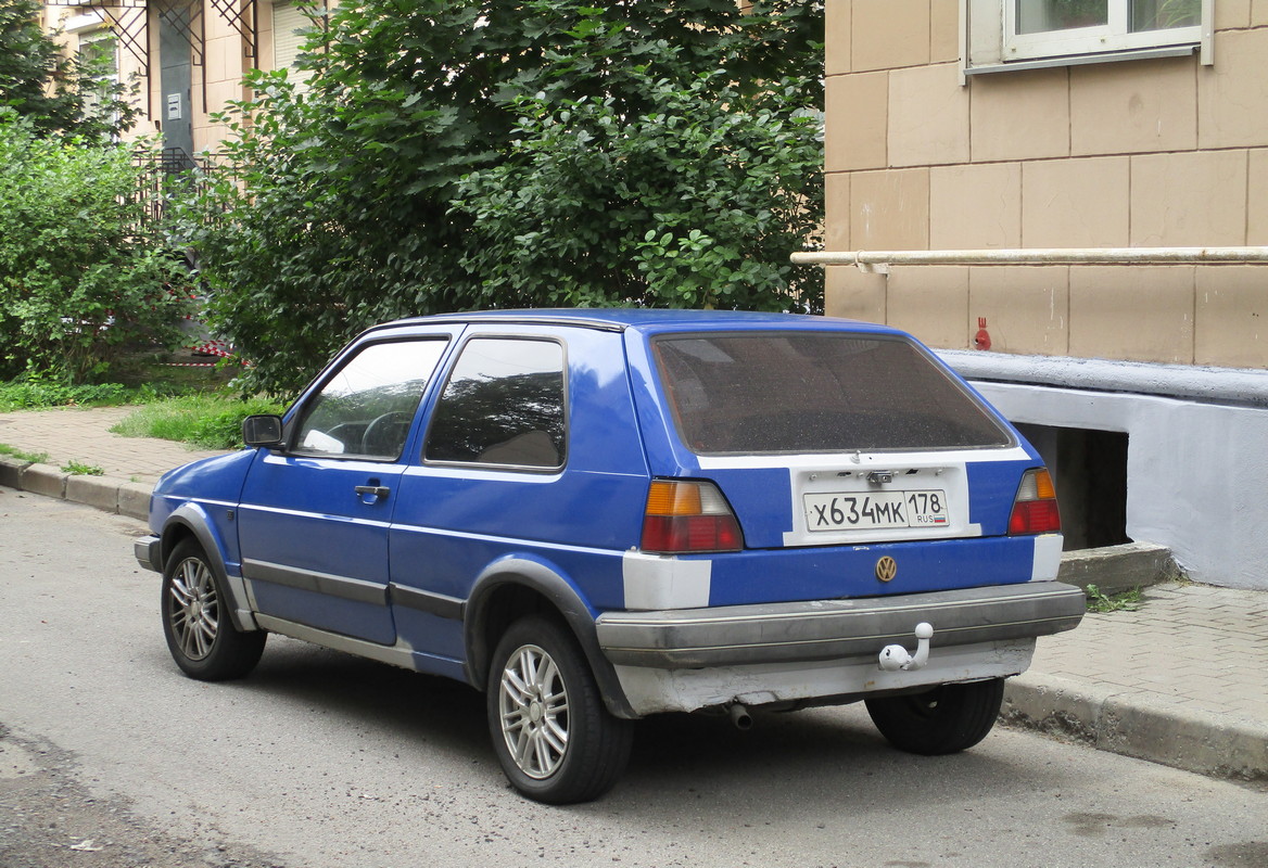 Санкт-Петербург, № Х 634 МК 178 — Volkswagen Golf (Typ 19) '83-92