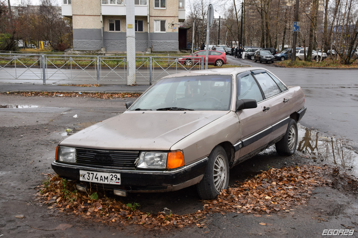 Архангельская область, № К 374 АМ 29 — Audi 100 (C3) '82-91