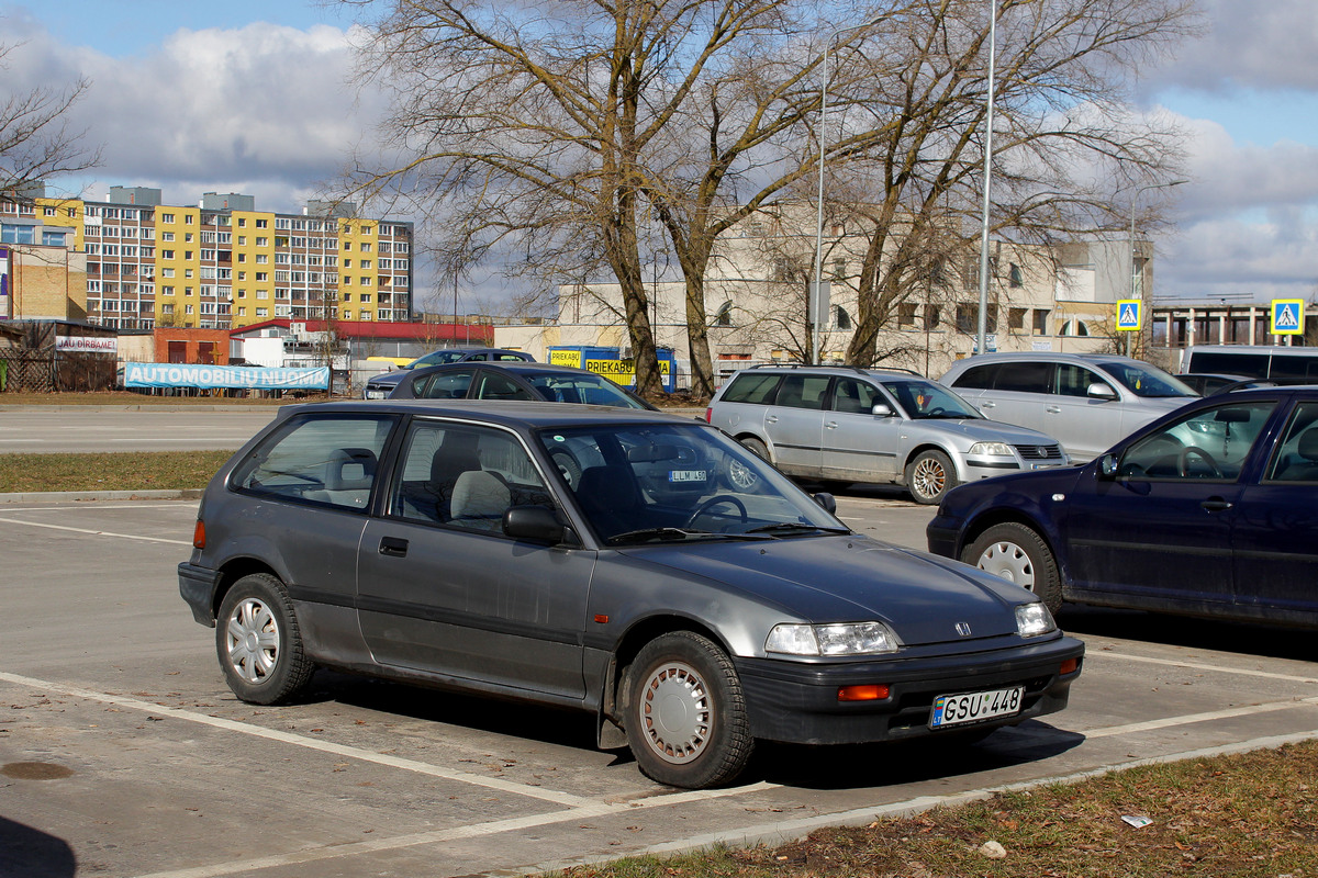Литва, № GSU 448 — Honda Civic (4G) '87-91
