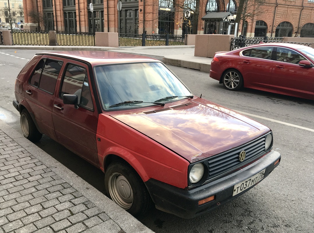 Санкт-Петербург, № Т 037 МТ 78 — Volkswagen Golf (Typ 19) '83-92