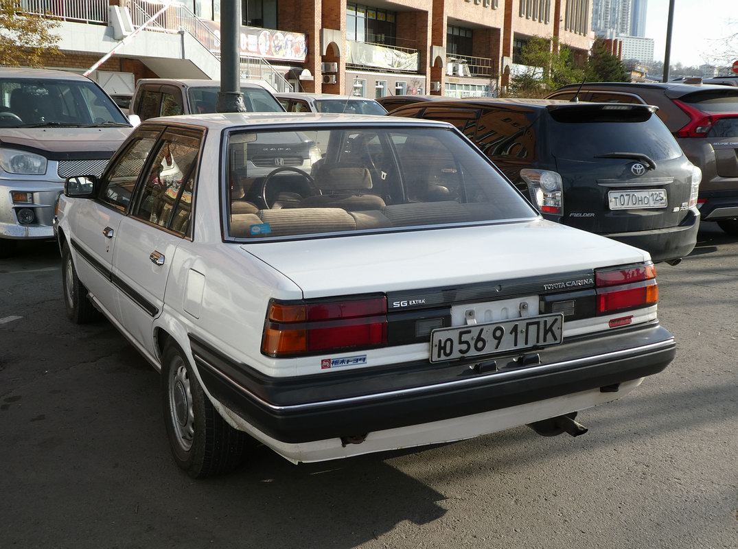 Приморский край, № Ю 5691 ПК — Toyota Carina (AT150) '84-88; Приморский край — Автомобили с советскими номерами