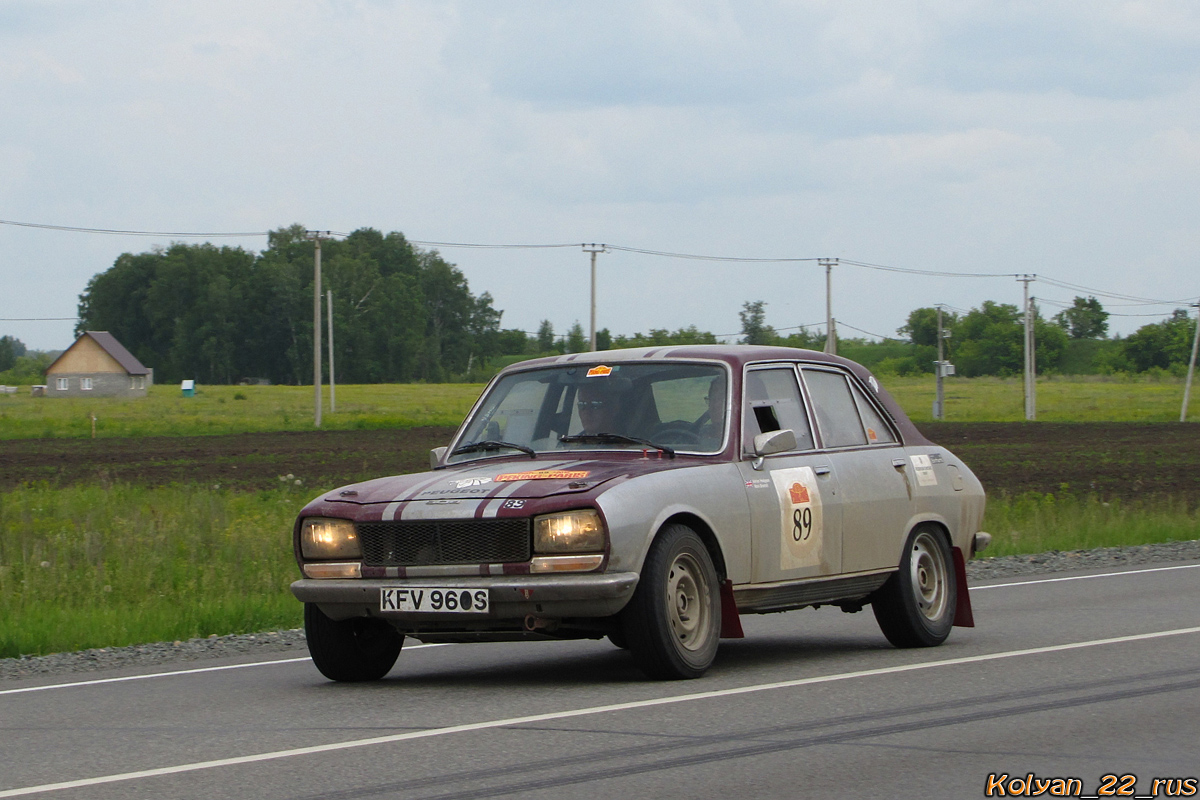Великобритания, № KFV 960S — Peugeot 504 '68-83; Ралли Пекин — Париж (Алтайский край)
