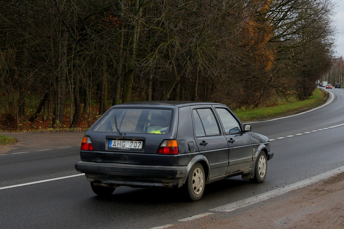 Литва, № AHG 707 — Volkswagen Golf (Typ 19) '83-92