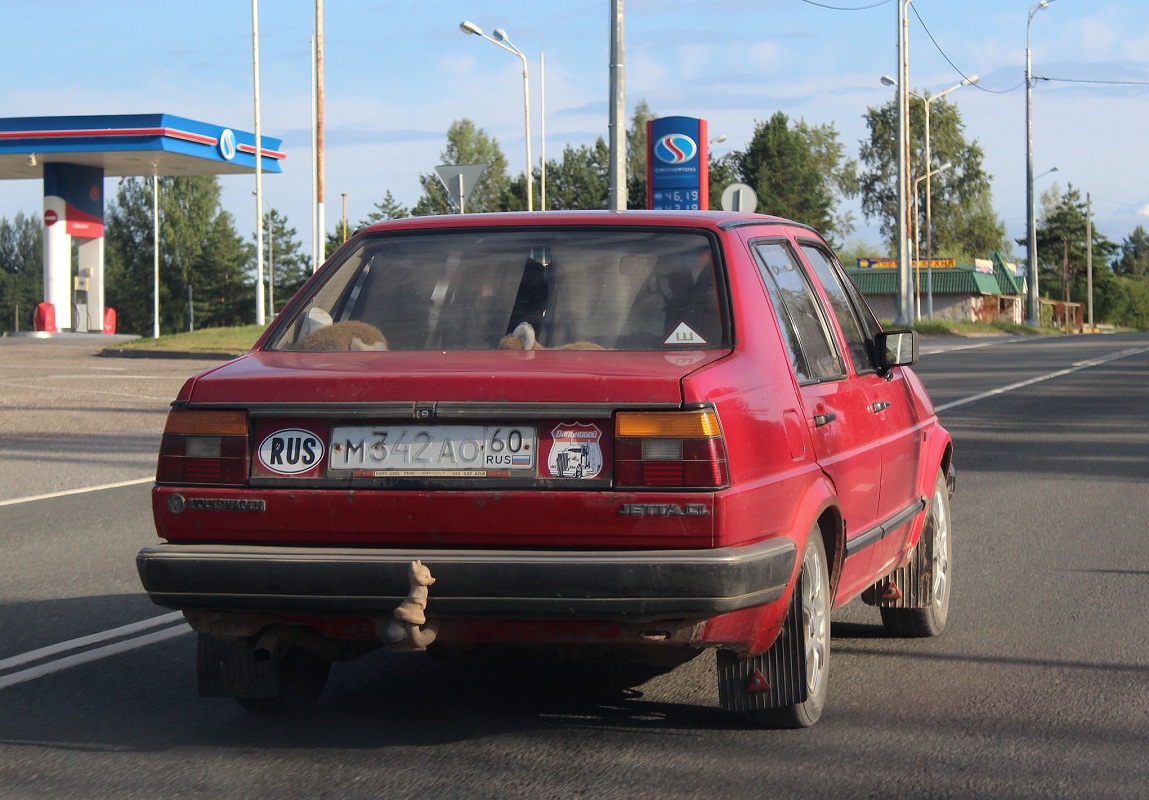 Псковская область, № М 342 АО 60 — Volkswagen Jetta Mk2 (Typ 16) '84-92