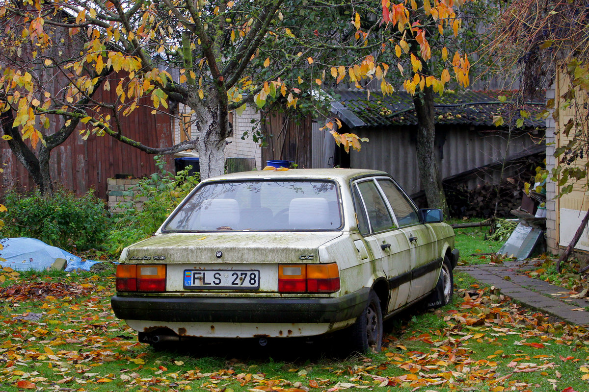 Литва, № FLS 278 — Audi 80 (B2) '78-86