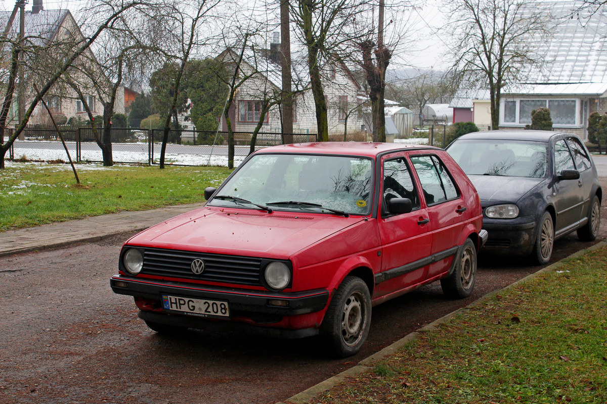 Литва, № HPG 208 — Volkswagen Golf (Typ 19) '83-92