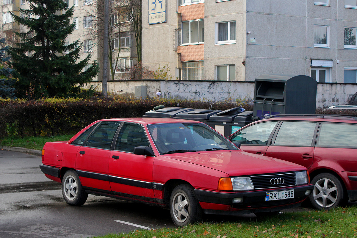 Литва, № RKL 586 — Audi 100 (C3) '82-91