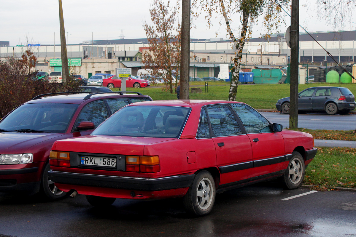 Литва, № RKL 586 — Audi 100 (C3) '82-91