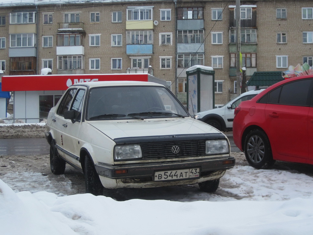 Кировская область, № В 544 АТ 43 — Volkswagen Jetta Mk2 (Typ 16) '84-92