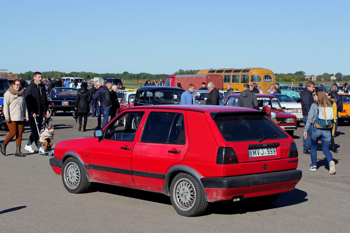Литва, № MVJ 999 — Volkswagen Golf (Typ 19) '83-92; Литва — Retro mugė 2021 ruduo