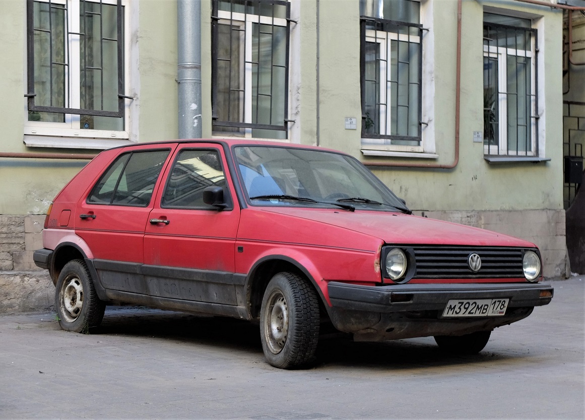 Санкт-Петербург, № М 392 МВ 178 — Volkswagen Golf (Typ 19) '83-92