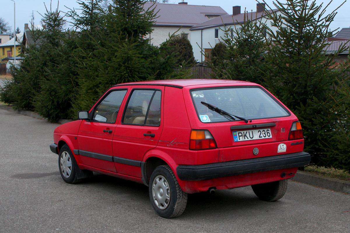 Литва, № PKU 236 — Volkswagen Golf (Typ 19) '83-92