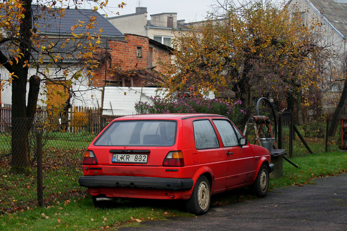 Литва, № LKR 832 — Volkswagen Golf (Typ 19) '83-92