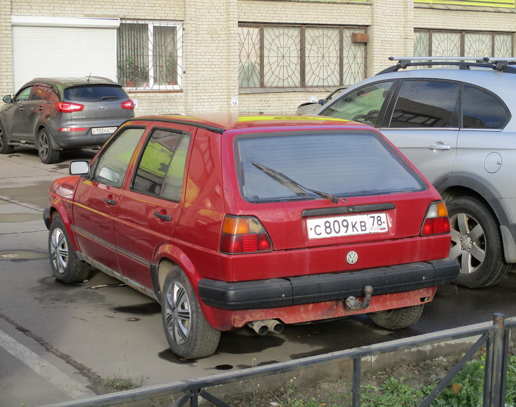 Санкт-Петербург, № С 809 КВ 78 — Volkswagen Golf (Typ 19) '83-92