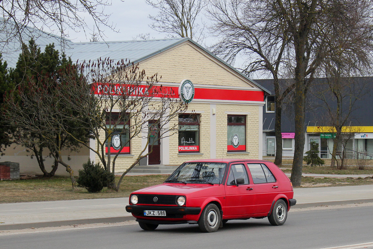 Литва, № JKZ 586 — Volkswagen Golf (Typ 19) '83-92
