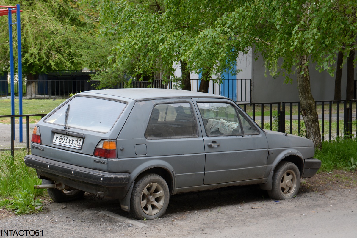 Ростовская область, № К 803 ХХ 61 — Volkswagen Golf (Typ 19) '83-92
