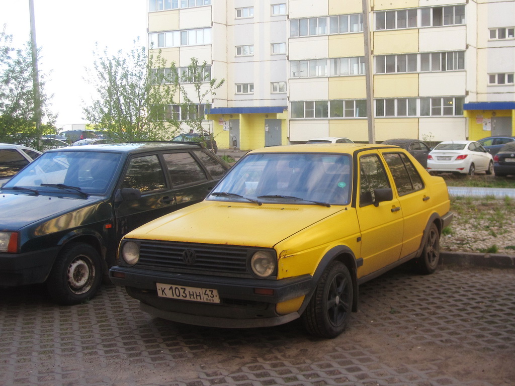 Кировская область, № К 103 НН 43 — Volkswagen Jetta Mk2 (Typ 16) '84-92