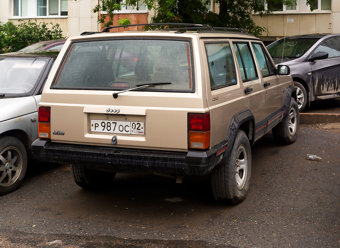 Башкортостан, № Р 987 ОС 02 — Jeep Cherokee (XJ) '84-01