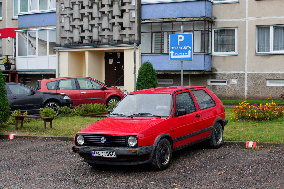 Литва, № DAJ 890 — Volkswagen Golf (Typ 19) '83-92