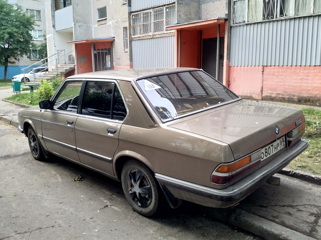 Тверская область, № О 807 НР 69 — BMW 5 Series (E28) '82-88