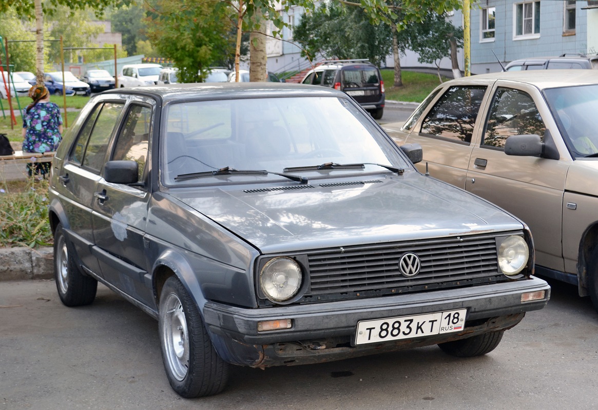 Удмуртия, № Т 883 КТ 18 — Volkswagen Golf (Typ 19) '83-92