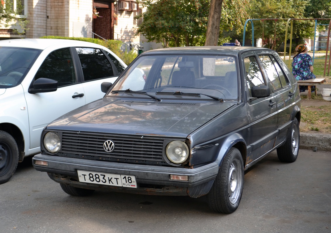 Удмуртия, № Т 883 КТ 18 — Volkswagen Golf (Typ 19) '83-92