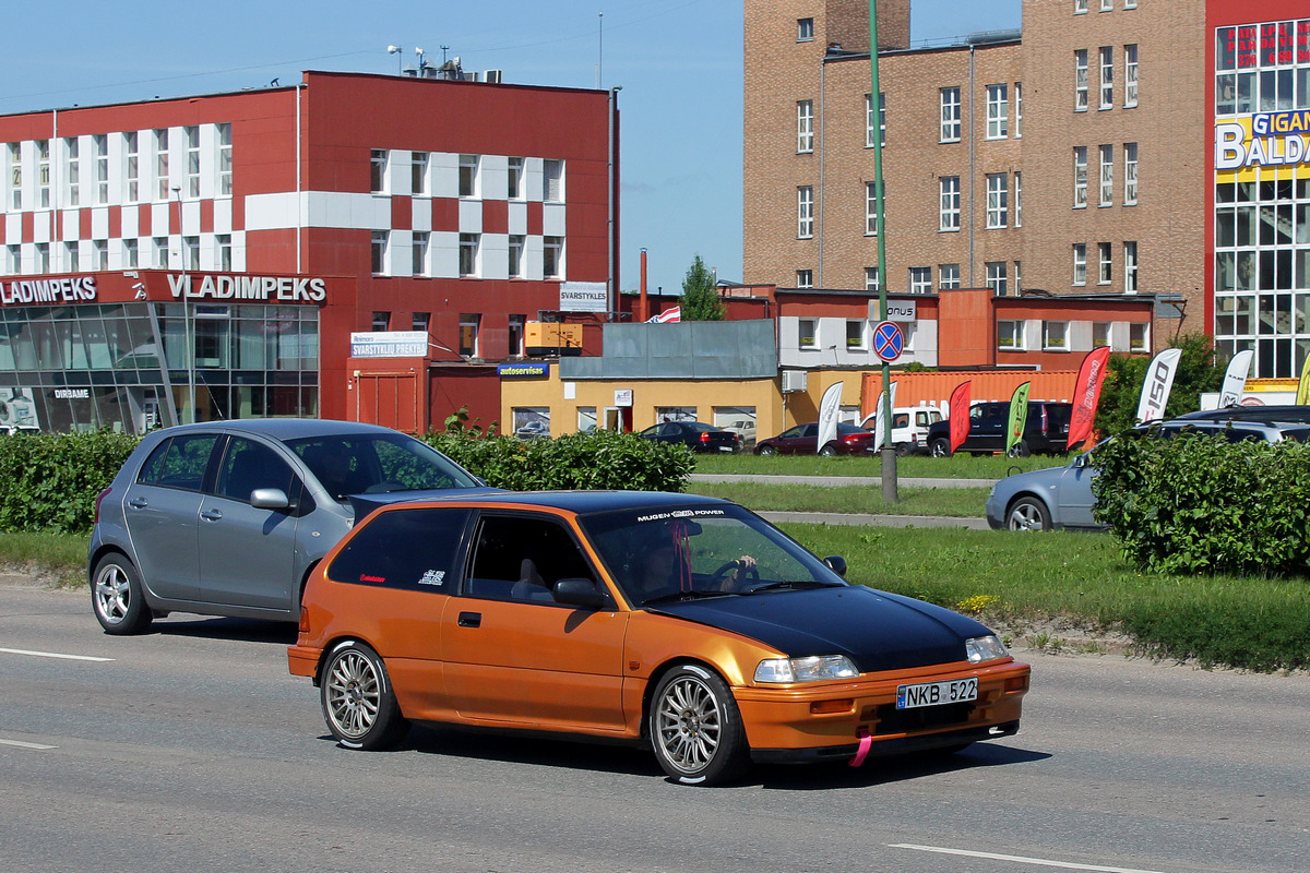 Литва, № NKB 522 — Honda Civic (4G) '87-91