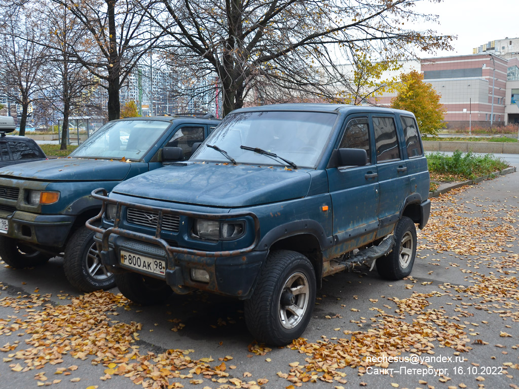 Санкт-Петербург, № Р 800 АК 98 — УАЗ-31604 '97-03