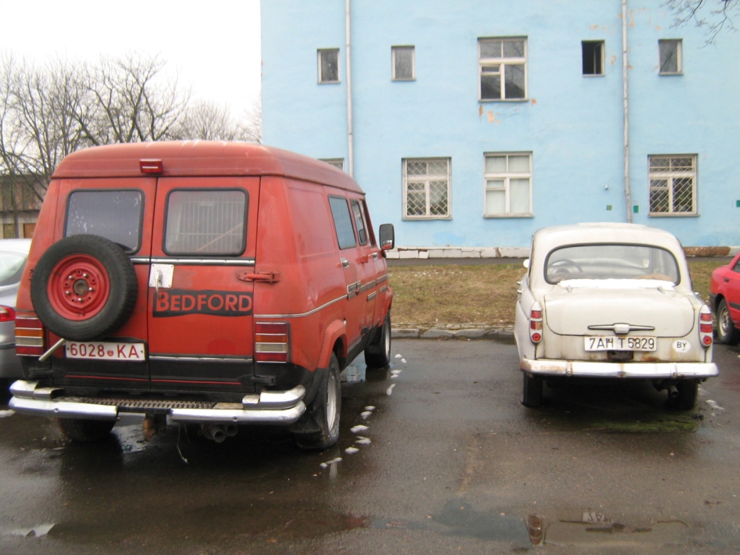Минск, № 6028 КА — Opel Bedford Blitz (CF) (2G) '80-84; Минск, № 7АН Т 5829 — Москвич-403ИЭ '63-65