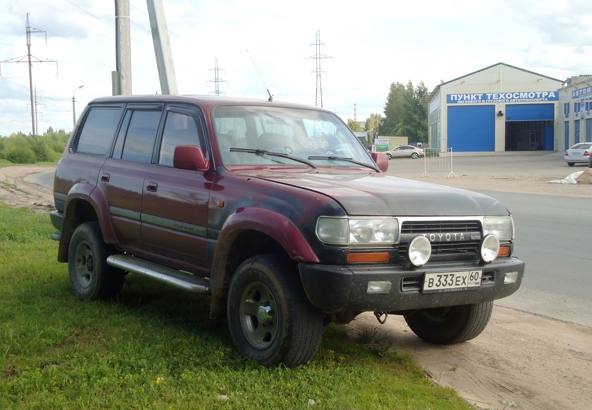 Псковская область, № В 333 ЕХ 60 — Toyota Land Cruiser 80 (J80) '89-97