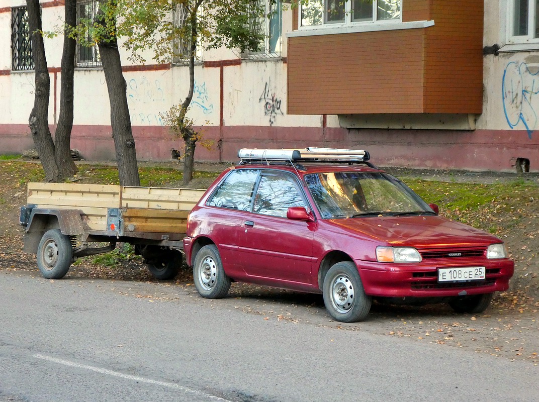Приморский край, № Е 108 СЕ 25 — Toyota Starlet (P80) '89-95