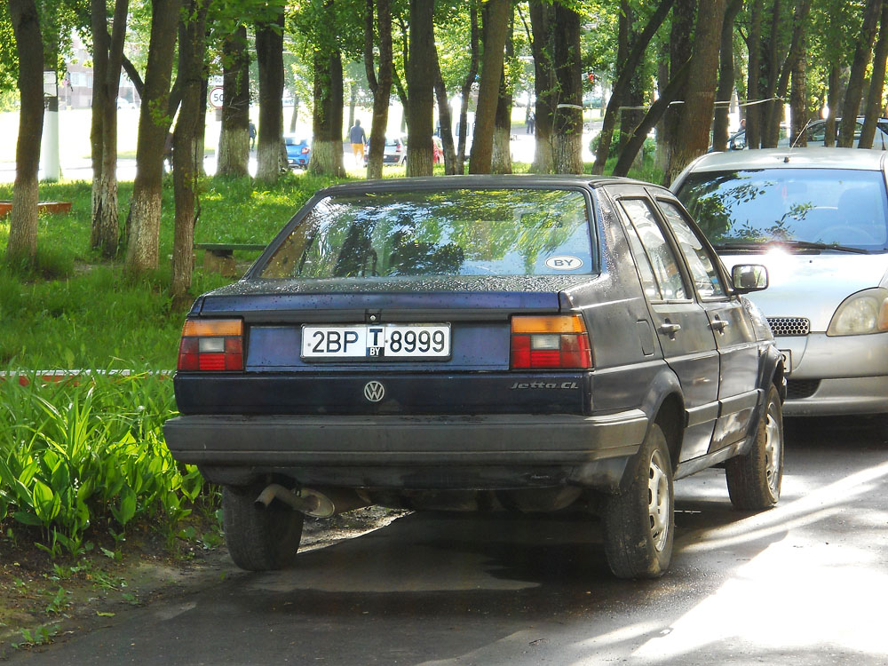 Витебская область, № 2ВР Т 8999 — Volkswagen Jetta Mk2 (Typ 16) '84-92