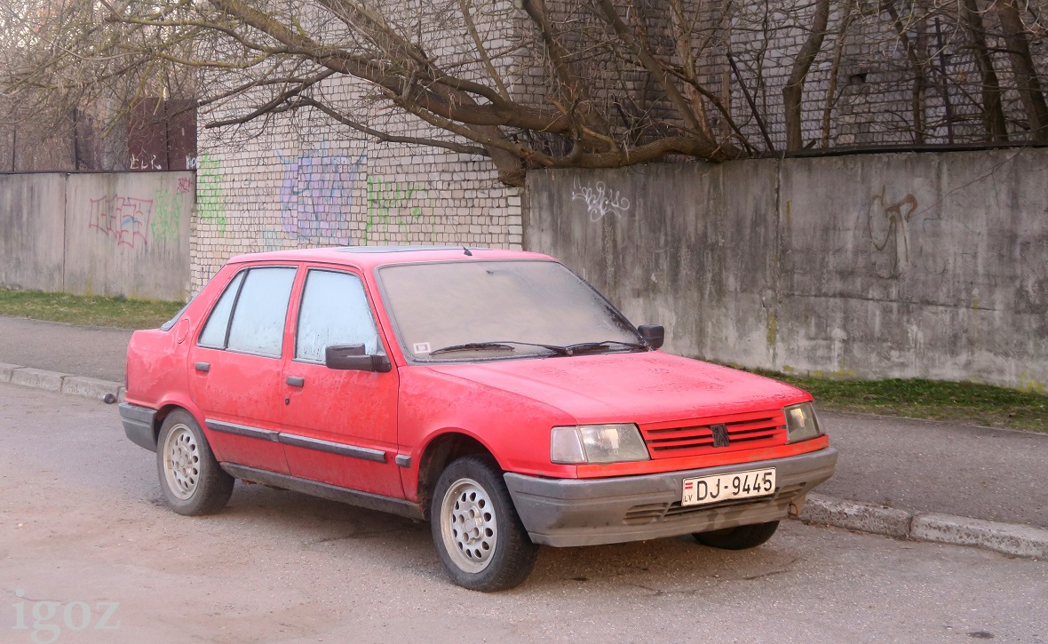 Латвия, № DJ-9445 — Peugeot 309 '85-94