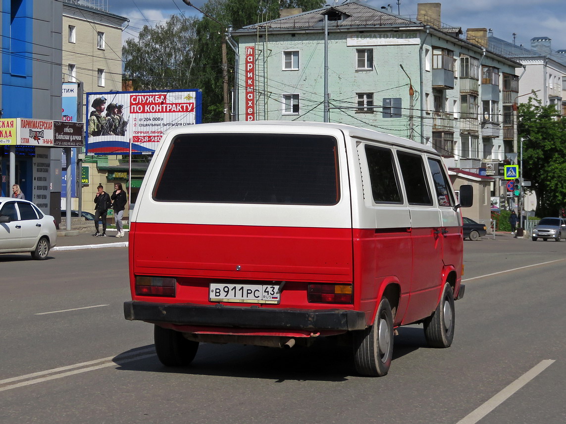 Кировская область, № В 911 РС 43 — Volkswagen Typ 2 (Т3) '79-92