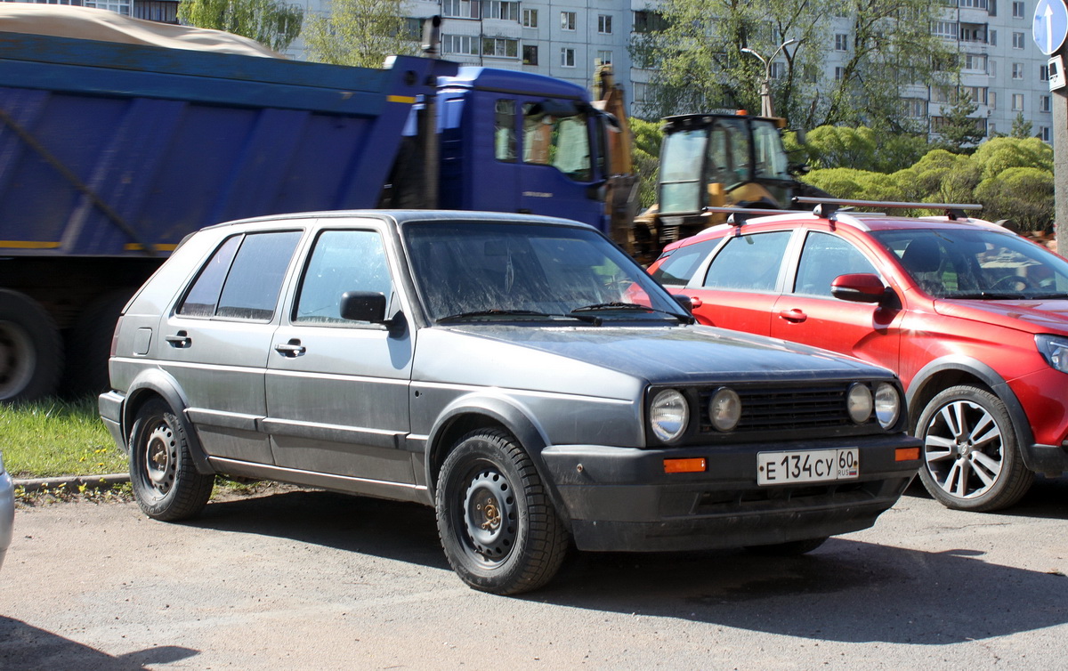 Псковская область, № Е 134 СУ 60 — Volkswagen Golf (Typ 19) '83-92