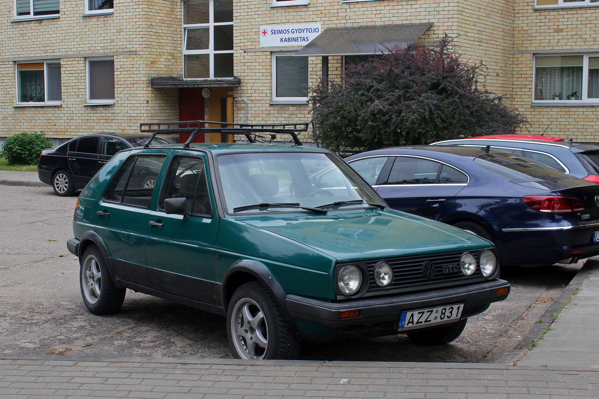 Литва, № AZZ 831 — Volkswagen Golf (Typ 19) '83-92