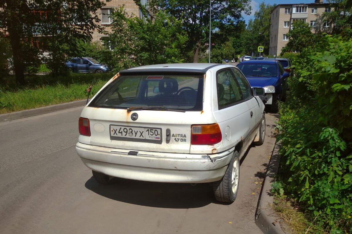 Московская область, № Х 498 УХ 150 — Opel Astra (F) '91-98