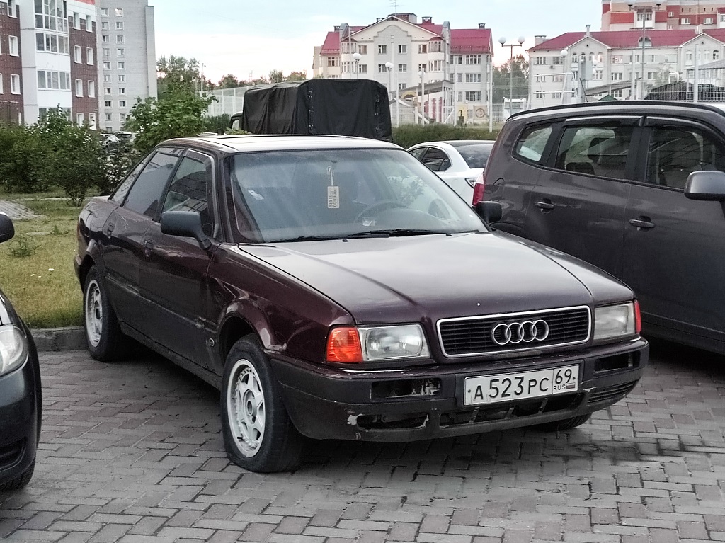 Тверская область, № А 523 РС 69 — Audi 80 (B4) '91-96