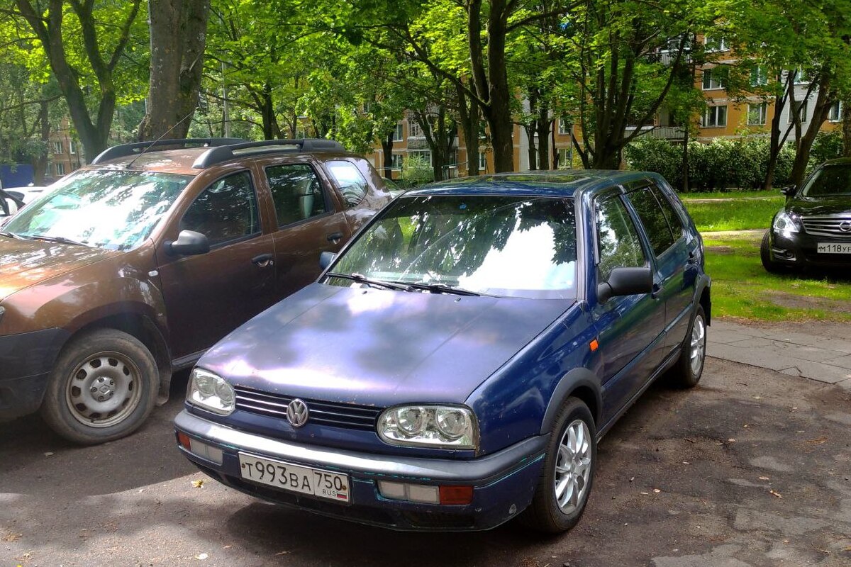 Московская область, № Т 993 ВА 750 — Volkswagen Golf III '91-98