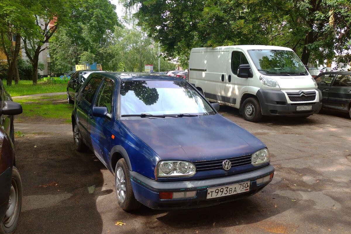 Московская область, № Т 993 ВА 750 — Volkswagen Golf III '91-98