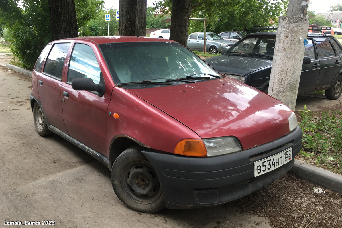 Тамбовская область, № В 534 НТ 152 — FIAT Punto (176) '1993–2000