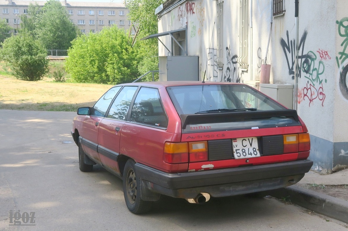 Латвия, № CV-5848 — Audi 100 Avant (C3) '82-91