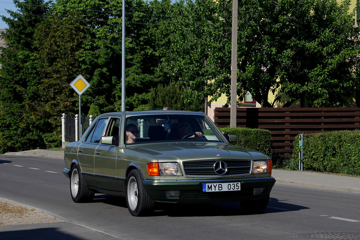 Литва, № MYB 035 — Mercedes-Benz (W126) '79-91; Литва — Laiko ratai 2023
