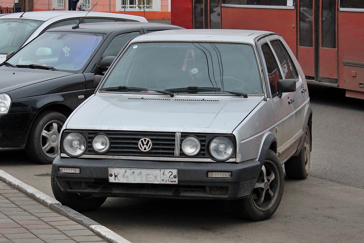 Рязанская область, № К 411 ЕХ 62 — Volkswagen Golf (Typ 19) '83-92